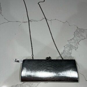 Aldo Silver Clutch Bag